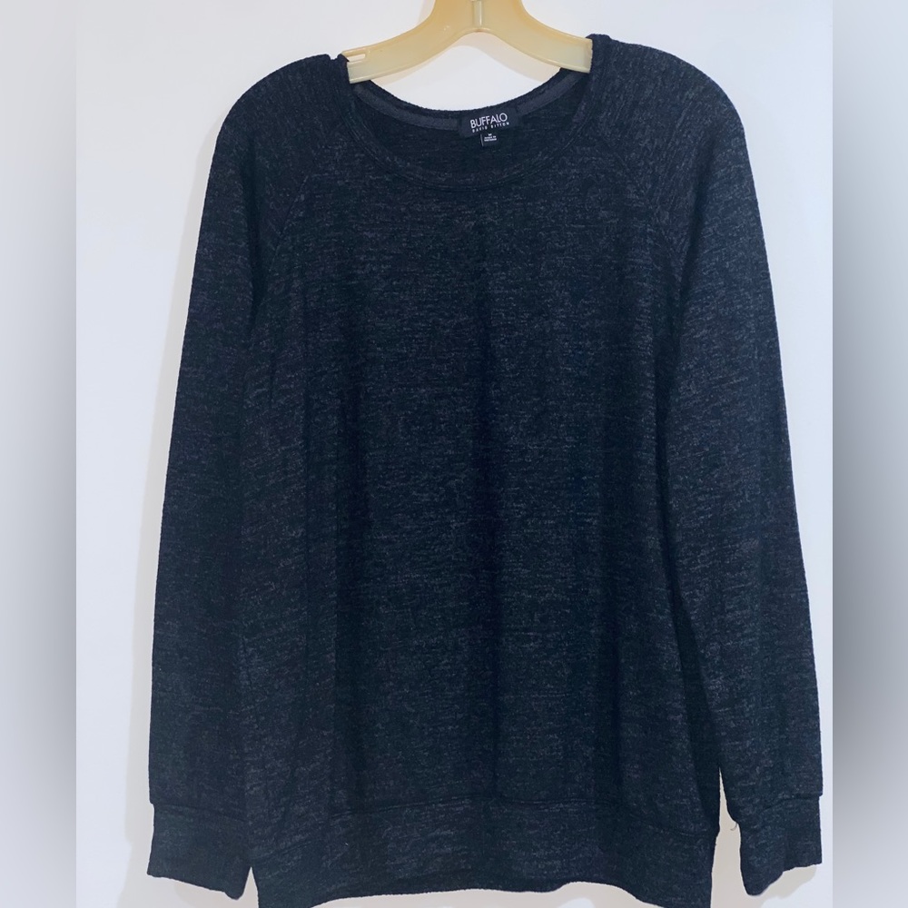 Buffalo David Bitton M black Sweatshirt Crewneck